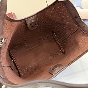GUCCI | Giglio small tote bag in suede brown - 5