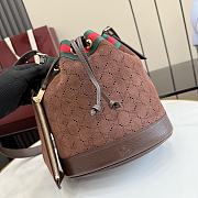 GUCCI | Venice small bucket bag in suede brown  - 1