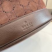 GUCCI | Venice small bucket bag in suede brown  - 6