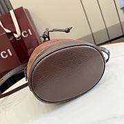 GUCCI | Venice mini bucket bag in suede brown - 2