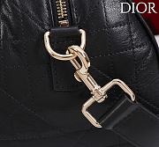 DIOR | Small D Granville Flat Macrocannage Gold Hardware In Black - 3
