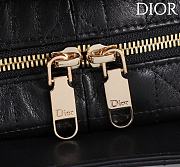 DIOR | Small D Granville Flat Macrocannage Gold Hardware In Black - 2