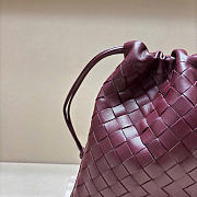 BOTTEGA VENETA | Dustbag Intrecciato calfskin leather pouch burgundy - 6