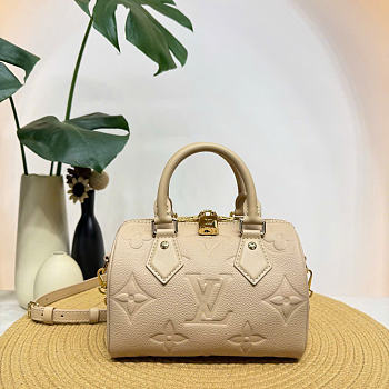 LOUIS VUITTON | Speedy Bandoulière 20 Monogram Empreinte Hazelnut M29977