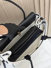 CHANEL | 26S Small Shopping Bag Matthieu Blazy Black/Ecru Tweed Leather  - 2