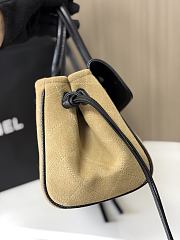 CHANEL | Shopping Tote Black Grained Calfskin and Beige Suede - 4