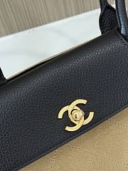CHANEL | Shopping Tote Black Grained Calfskin and Beige Suede - 2