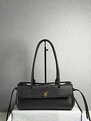 CHANEL | Shopping Tote Black Grained Calfskin In Black - 1